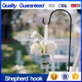 Metal garden hanging flower basket LED shepherd hook